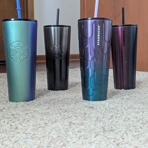 Starbucks Iridescent and Black Tumbler Collection